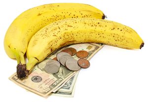 Bananas, change and bills